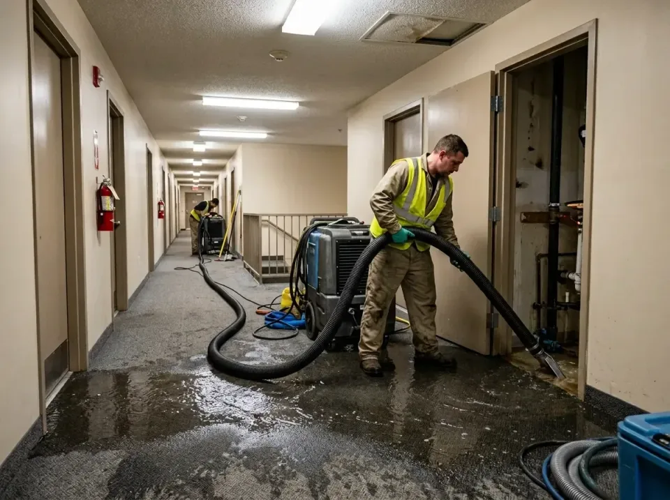 multi-unit-apartment-hallway-f-005 — frequently asked questions, Emergency Burst Pipe Water Extraction & Removal in Sunset H…